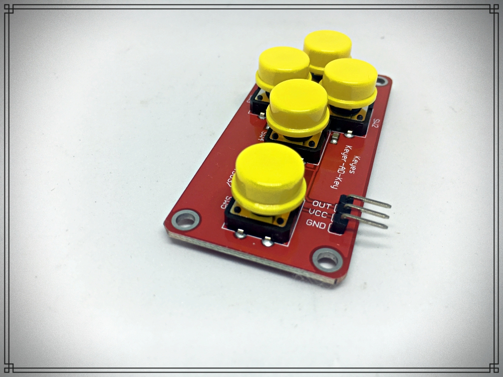 5 Keys AD Keyboard for Arduino