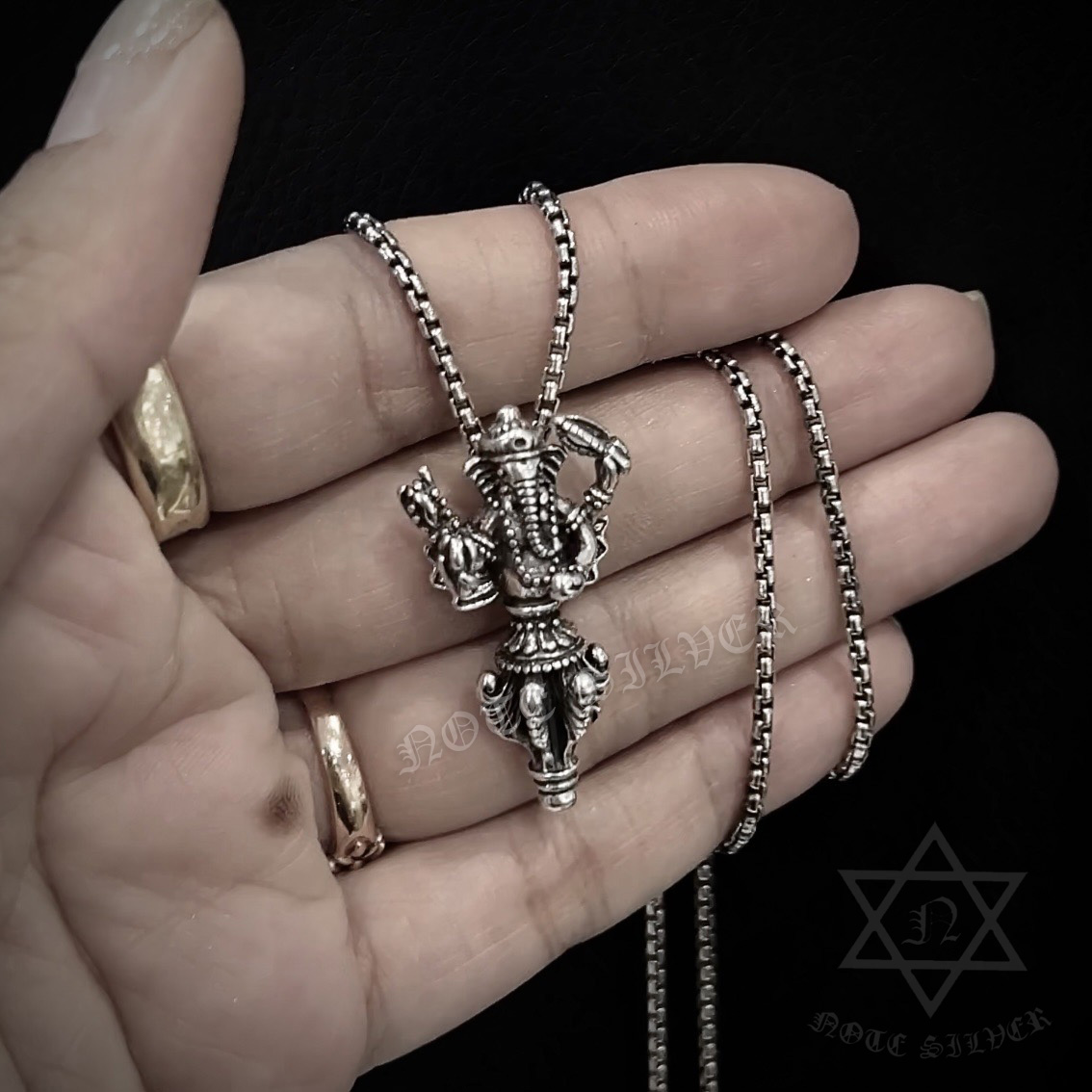 จี้เงินแท้พิฆเนศ Sterling Silver 925 NSPD3406