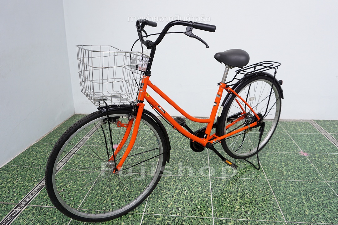 จักรยานแม่บ้านญี่ปุ่น - ล้อ 26 นิ้ว - ไม่มีเกียร์ - Affiche - สีส้ม [จักรยานมือสอง]