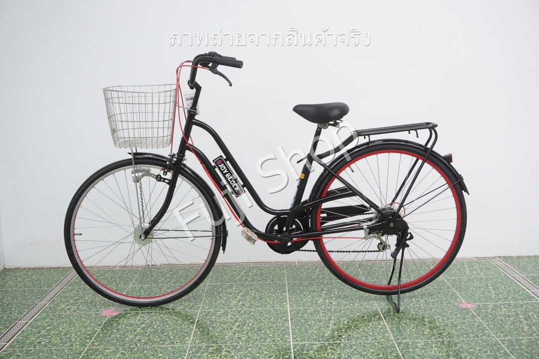 จักรยานแม่บ้านญี่ปุ่น - ล้อ 27 นิ้ว - มีเกียร์ - สีดำ [จักรยานมือสอง]