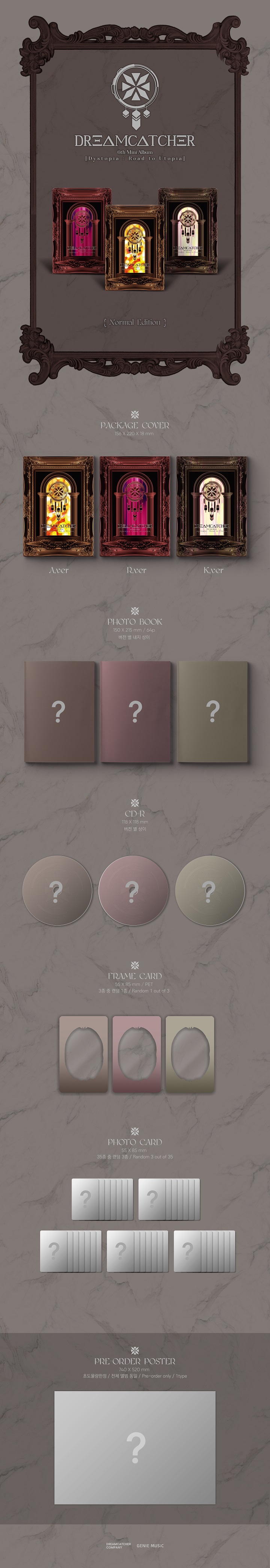 [PRE-ORDER] DREAMCATCHER - 6th Mini Album "Dystopia : Road to Utopia" {Normal Edition}