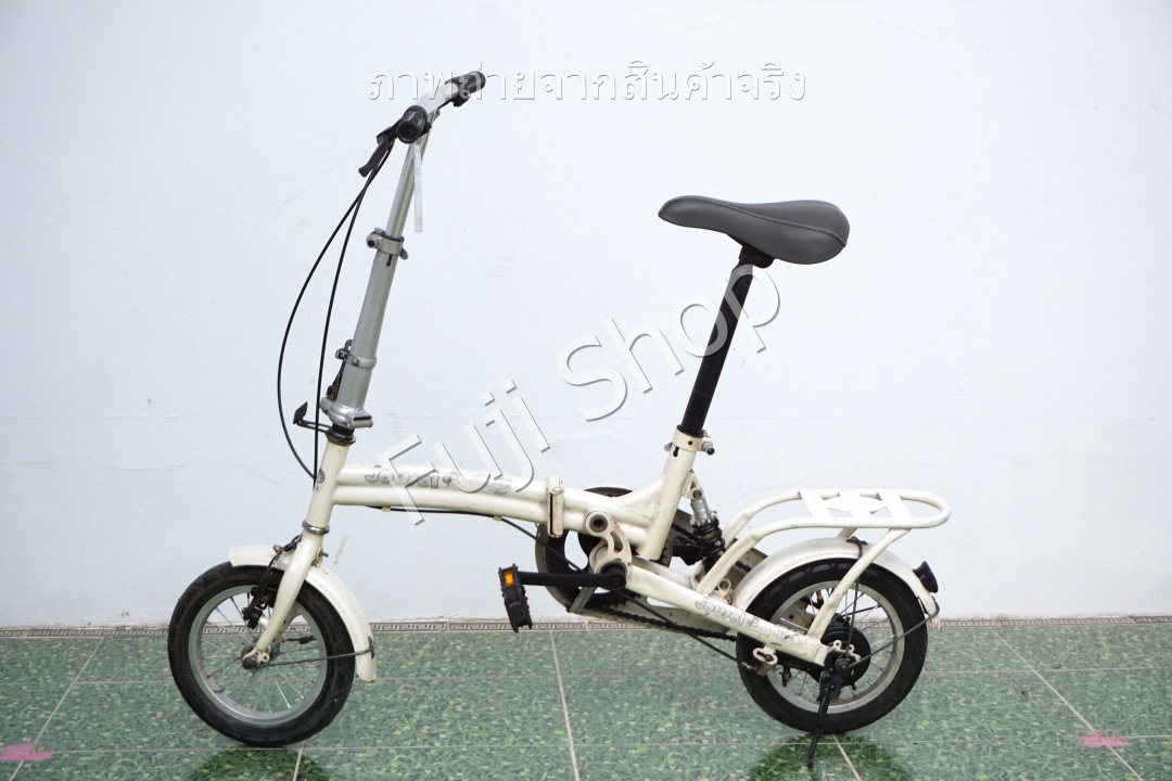 จักรยานพับได้ญี่ปุ่น - ล้อ 12.5 นิ้ว - ไม่มีเกียร์ - สีขาว [จักรยานมือสอง]