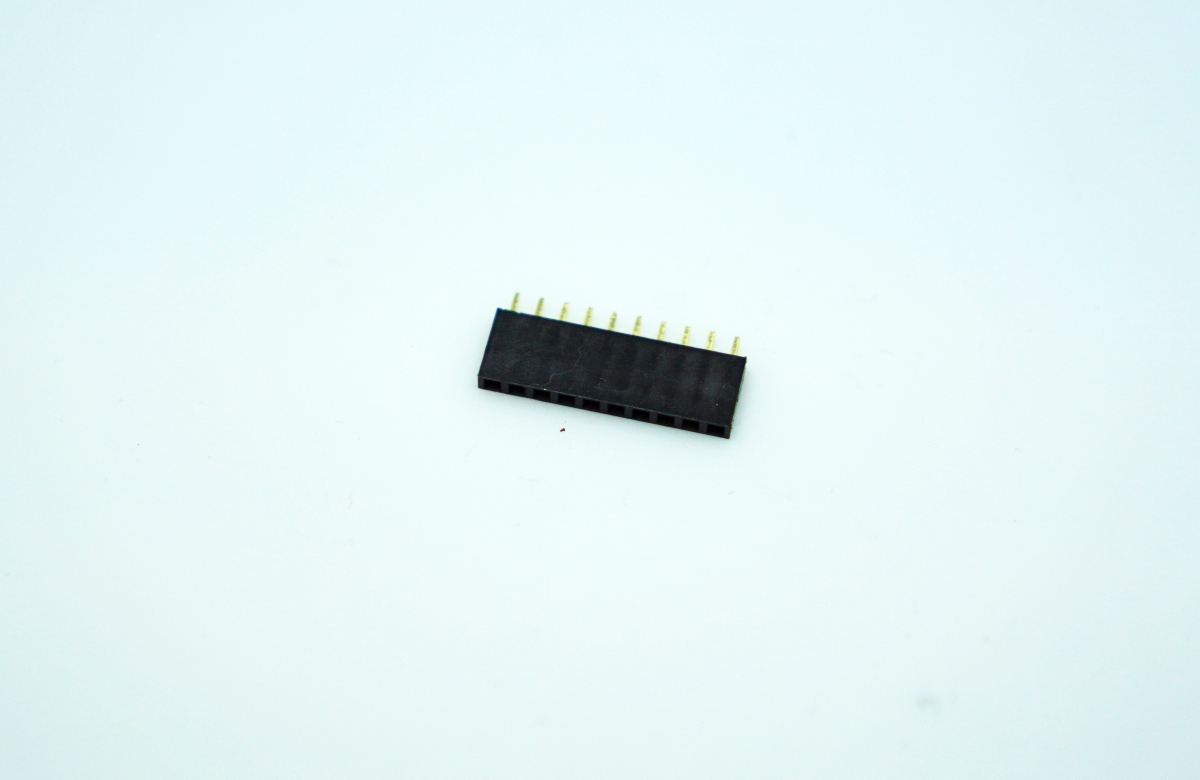 DIP ตัวเมียสีดำ 1 แถว (ระยะห่างขา 2.54mm)