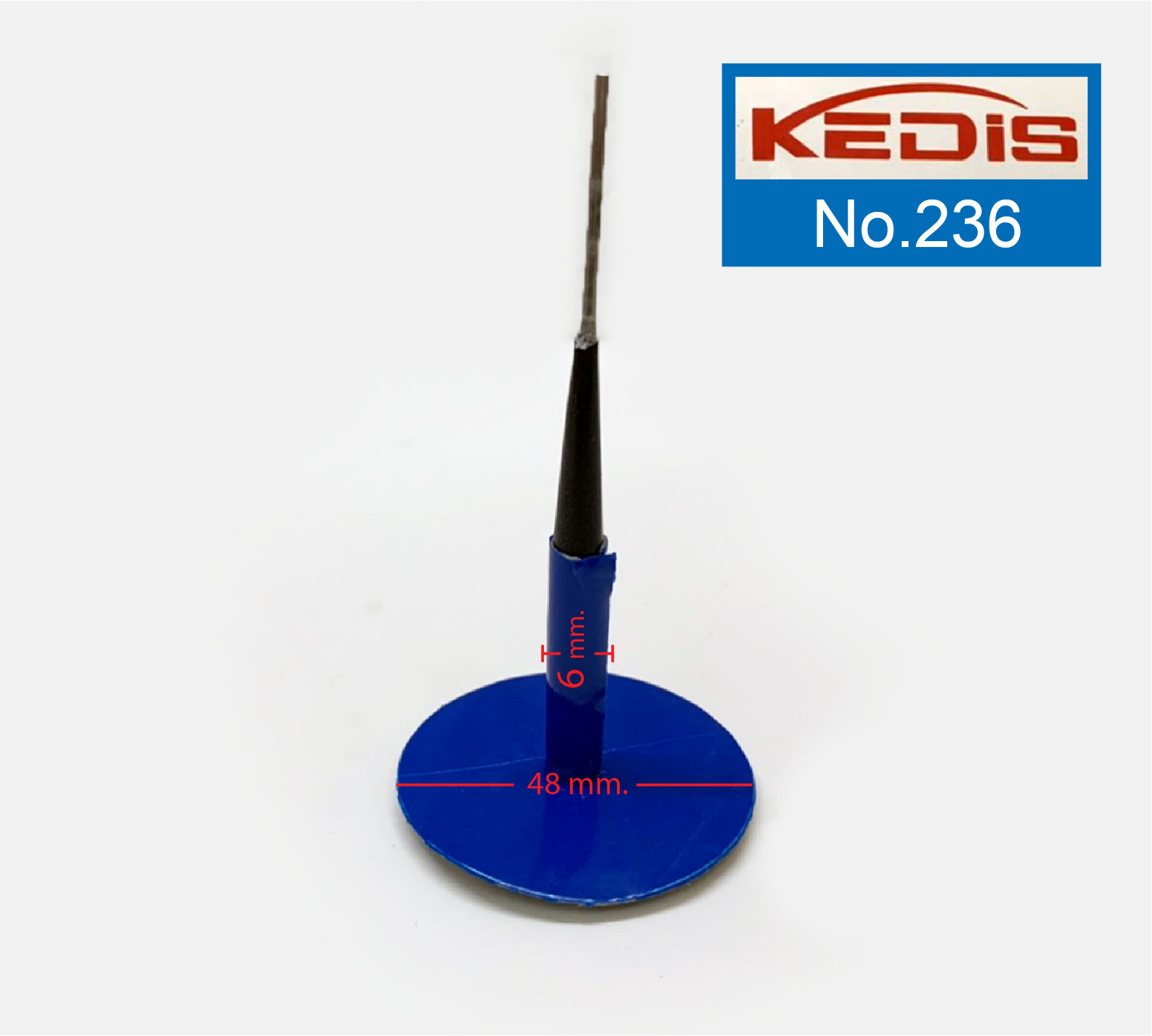 Kedis No.236 แผ่นปะยางแบบดอกเห็ด 48 x 6 มิล จำนวน 24 ดอก