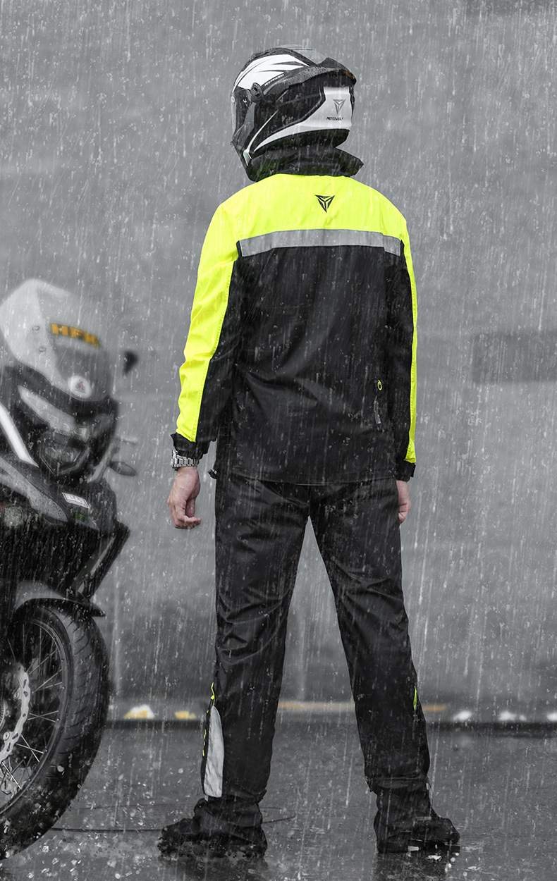 เสื้อและกางเกงกันฝน MOTOWOLF MDL0402