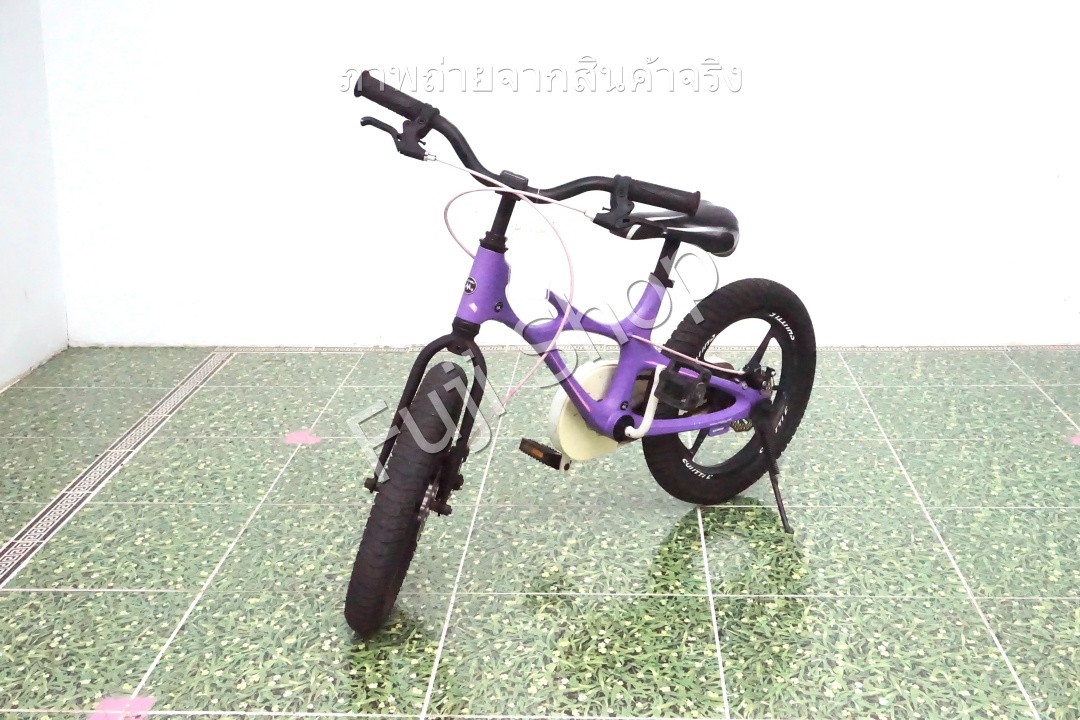 จักรยานเด็กญี่ปุ่น - ล้อ 16 นิ้ว - ไม่มีเกียร์ - อลูมิเนียม - สีม่วง [จักรยานมือสอง]