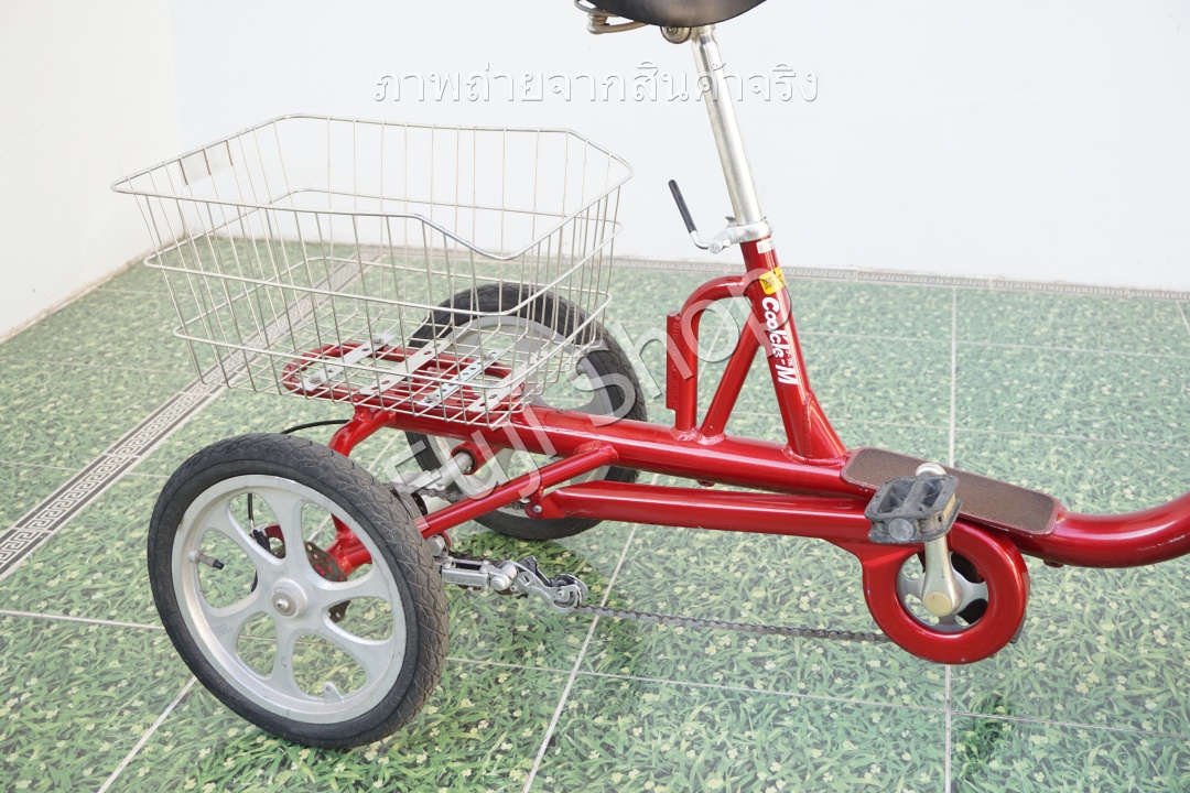 จักรยานสี่ล้อญี่ปุ่น - ล้อ 14 นิ้ว - ไม่มีเกียร์ - อลูมิเนียม - Coolcle-M - สีแดง [จักรยานมือสอง]