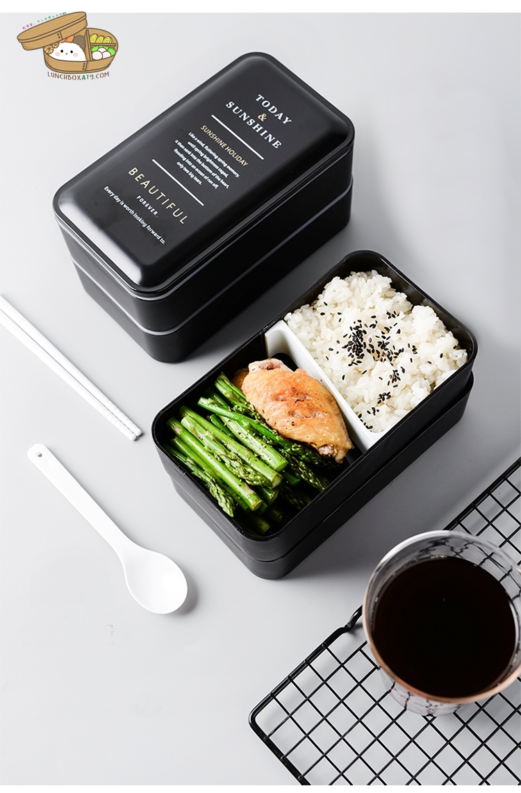 New Pattern Microwave Japanese Lunch Box - กล่องข้าวญี่ปุ่นพลาสติกลายใหม่