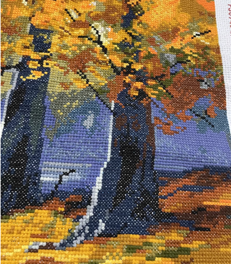 swan-1003 *สินค้าหมด* ชุดปักครอสติช ลายหงส์คู่ในบึงกลางป่าใหญ่ (ปักเต็มผืนผ้า ไม่มีเดินเส้น ผ้า11CTพิมพ์ลาย ปัก 3 เส้นเล็ก) ขนาด 60*45 ซม.ผ้าครอสติช 11CTพิมพ์ลายปักบนผ้า ไหมคอตตอน 36 สี ผังลาย เข็ม