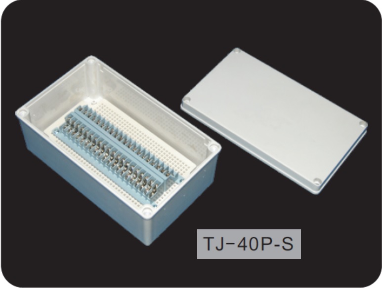 TJ-40P-S : Terminal Block Box IP66 (กล่องพลาสติก พร้อมเทอร์มินอลบล็อก)TIBOX , Size : 250x150x100 mm.