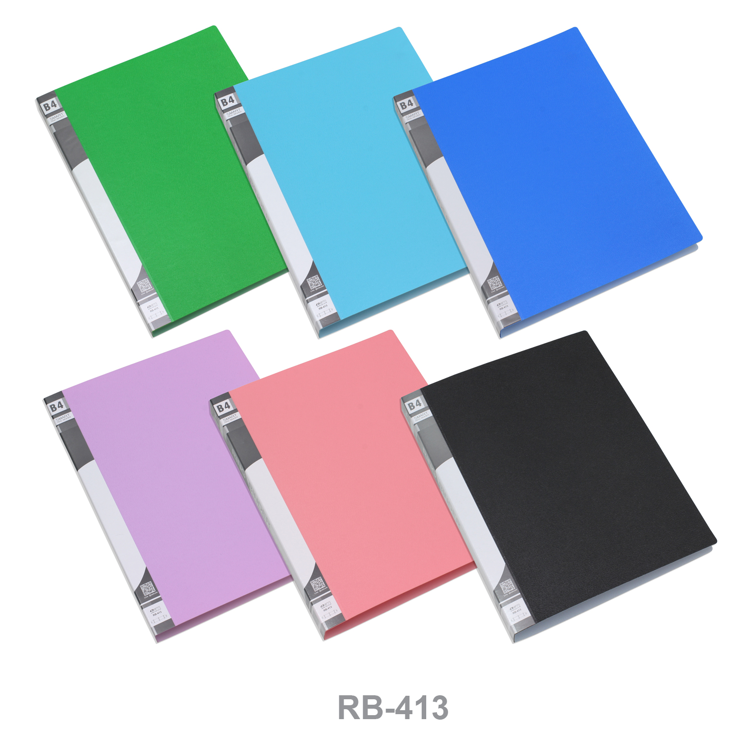 แฟ้มห่วง 3 ห่วง B4 พร้อมซองพลาสติก