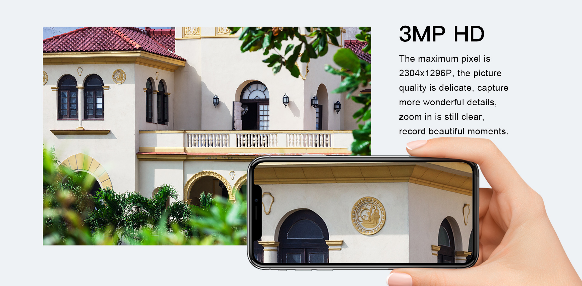 Vstarcam CS58 กล้องวงจรปิดระบบ IP WIFI 3 MP มีไมค์และลำโพงในตัว ติดตั้งภายนอกได้ BY BILLIONAIRE SECURETECH CS58