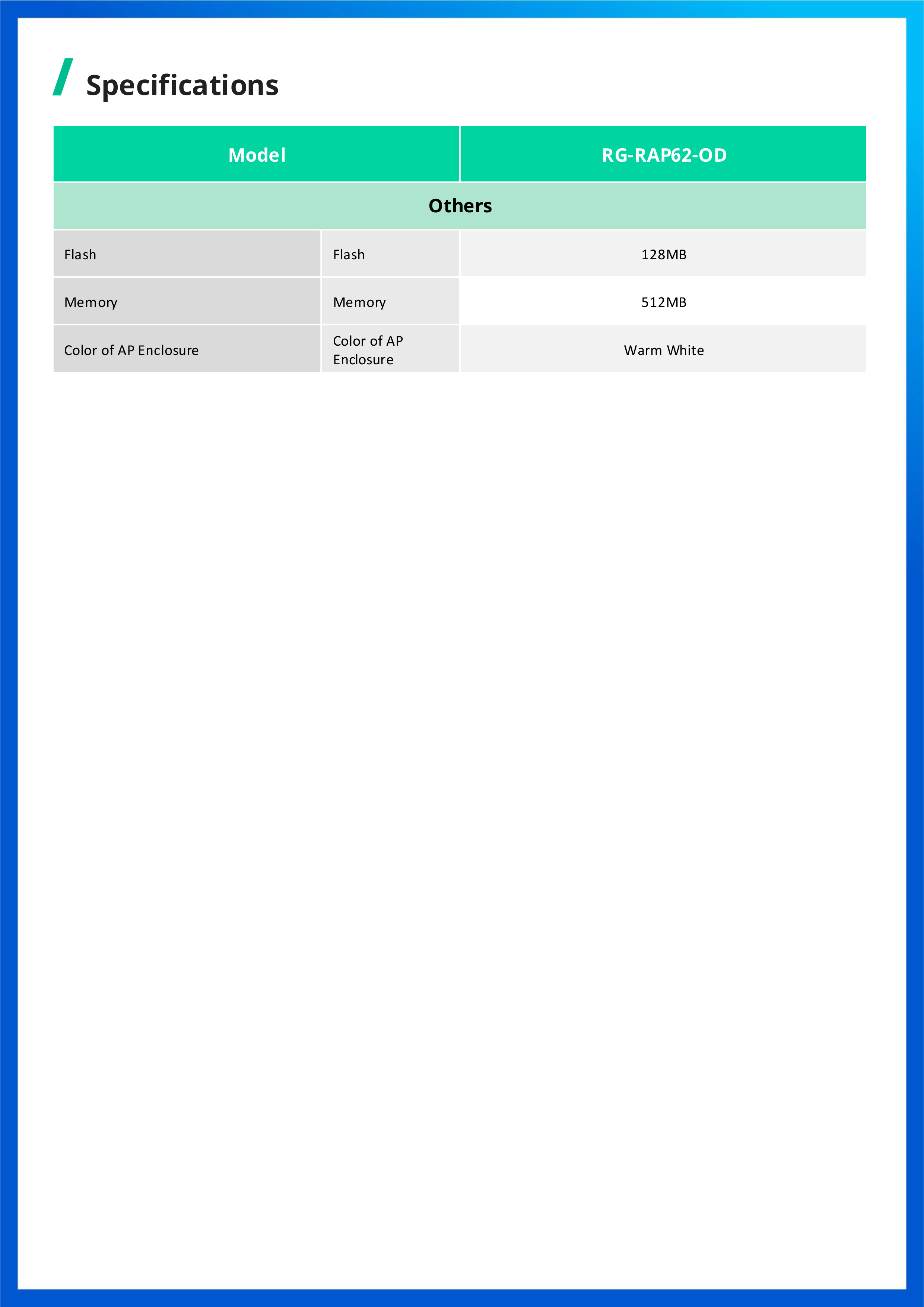 RUIJIE RG-RAP62-OD Outdoor Cloud Manage Acess Point Wi-Fi 6, AX3000, Dual Band BY BILLIONAIRE SECURETECH RG-RAP62-OD
