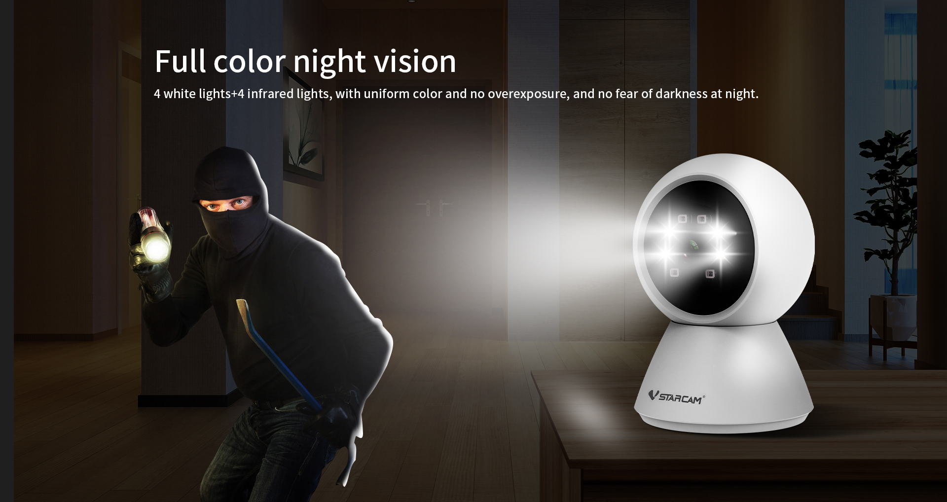 Vstarcam C991 กล้องวงจรปิดระบบ IP WIFI 2 MP Color Night Vision มีไมค์และลำโพงในตัว BY BILLIONAIRE SECURETECH C991