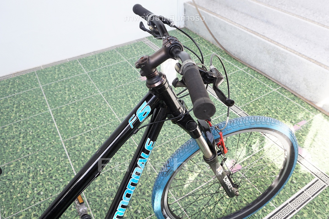 จักรยานเสือภูเขาญี่ปุ่น - ล้อ 26 นิ้ว - เกียร์ 3x8 (24 สปีด) - อลูมิเนียม - โช๊คหน้า - Canondale F6 - สีดำ - Size S [จักรยานมือสอง]