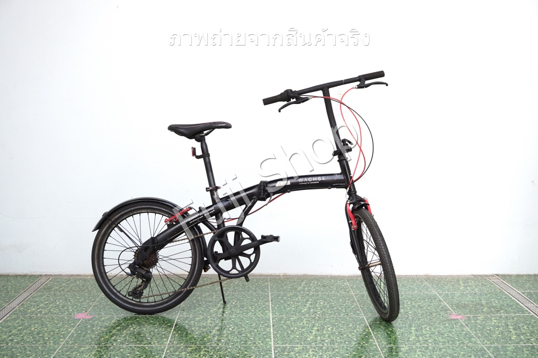 จักรยานพับได้ญี่ปุ่น - ล้อ 20 นิ้ว - มีเกียร์ - อลูมิเนียม - Wachsen - สีดำ [จักรยานมือสอง]