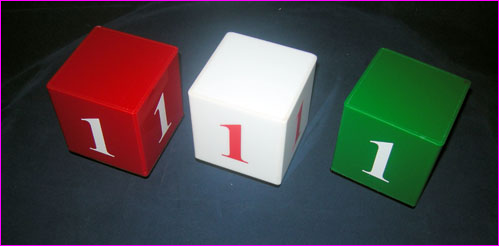 กล่องแสดงหมายเลขคิวรถ ทรงสี่เหลี่ยมลูกเต๋า (ฝาปิด)+ติดตัวเลข