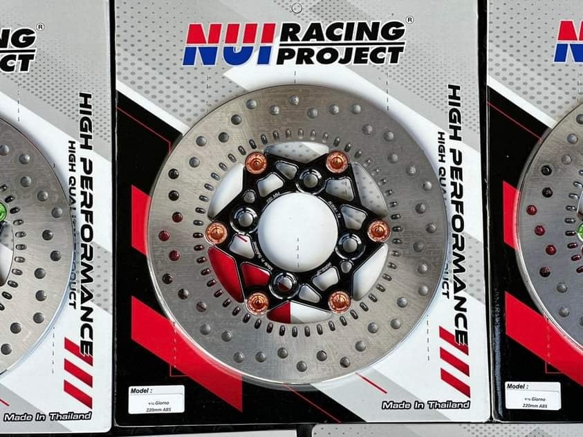 จานแท้ แต่งไส้ Nui racing สำหรับ Giorno + 🔥🔥 • ไส้ดำหมุดแดง • ไส้ดำหมุดส้ม • ไส้ดำหมุดชมพู • ไส้ดำหมุดเขียว • ไส้ดำหมุดน้ำเงิน ราคา2500