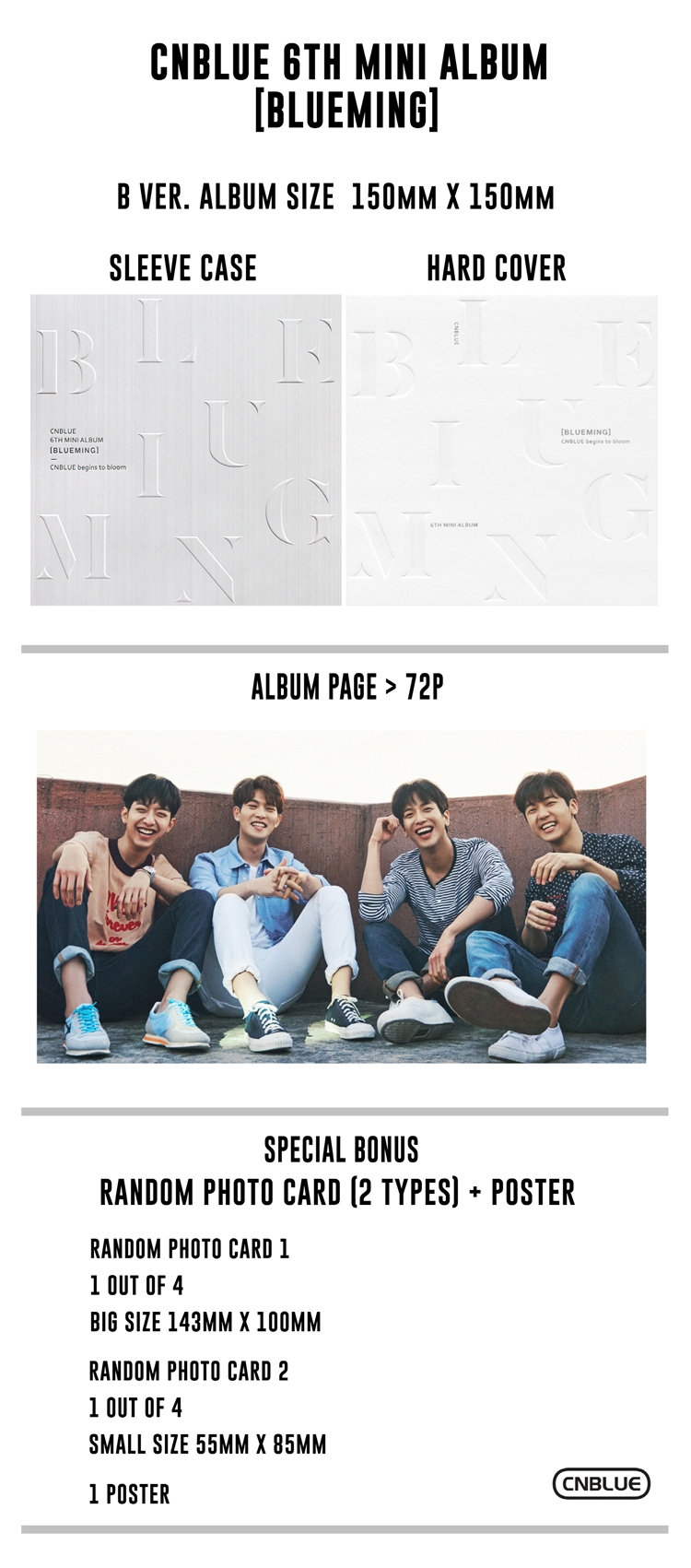 [PRE-ORDER] CNBLUE - 6th Mini Album "BLUEMING" (B Ver.)
