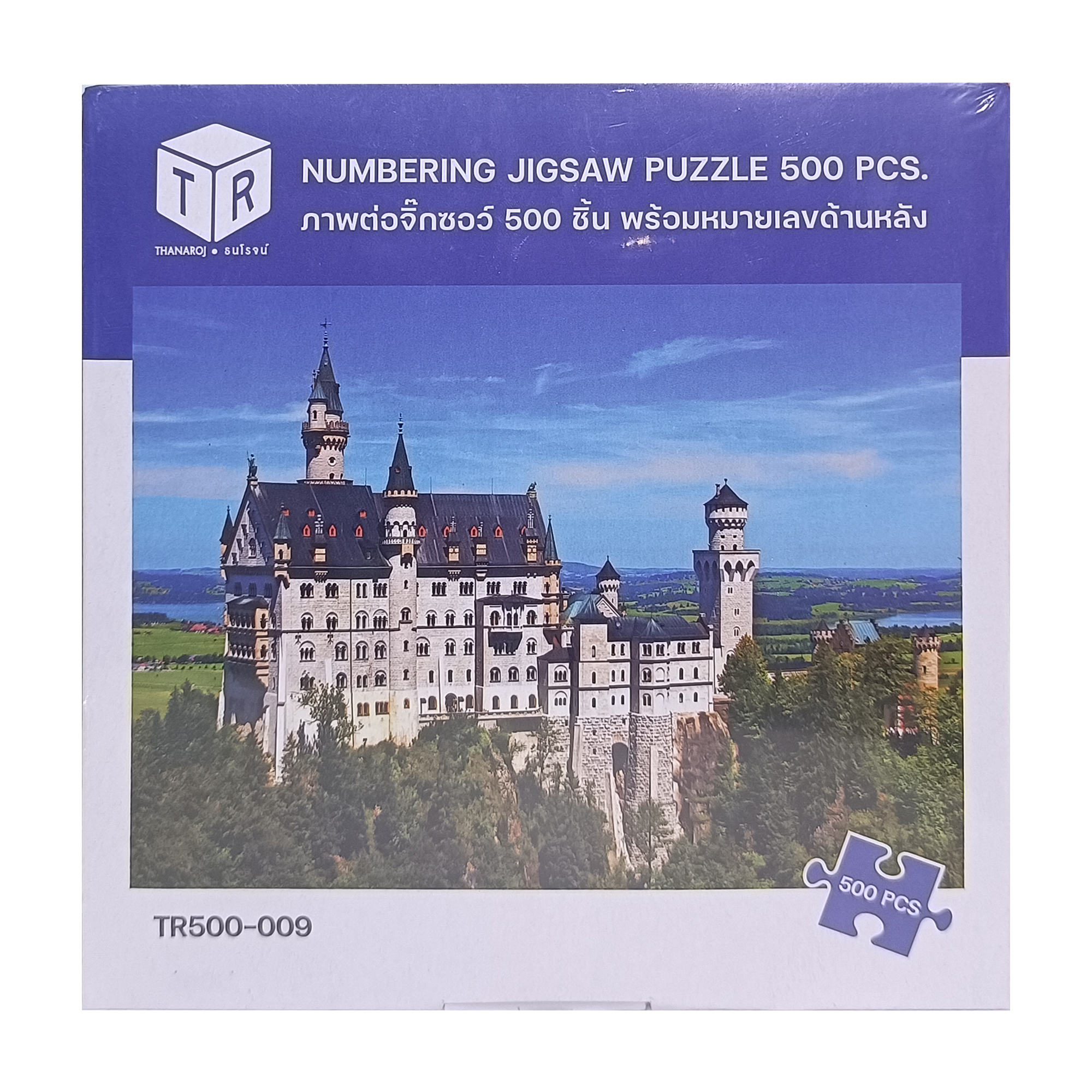 Jigsaw Puzzle ตัวต่อจิ๊กซอว์ 500 ชิ้น TR500-009 Architecture สิ่งก่อสร้าง Schloss Neuschwanstein Bavaria รูปปราสาทนอยชวานชไตน์ ประเทศเยอรมนี MagicLand6