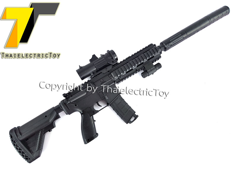 ปืนลูกเจลหรือลูกพลาสติกขนาด 6 mm ยาว 76 ซม. แถมกระสุนเจล 3,000 นัด