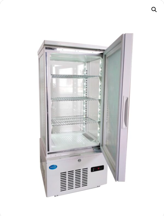 ตู้โชว์เครื่องดื่ม กระจก 4 ด้าน 3 ชั้น ตะแกรง FS-4G78L Freezer ตู้แช่เครื่องดื่ม ตู้แช่ขนม ตู้แช่พุดดิ้ง ตู้โชว์เค้ก ตู้แช่มินิมาร์ท สำเนา