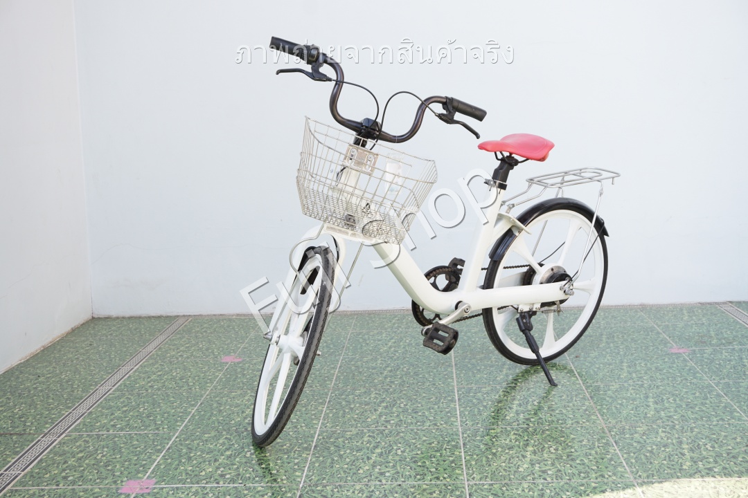 จักรยานแม่บ้าน - ล้อ 24 นิ้ว - ไม่มีเกียร์ - อลูมิเนียม - Baicycle - สีขาว [จักรยานมือสอง]