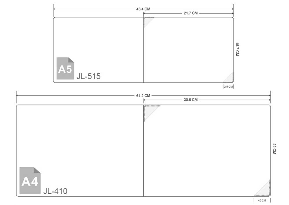 ขนาด กรอบใบประกาศนียบัตร สีใส มีปกหน้า A5 JL-515 A4 JL410