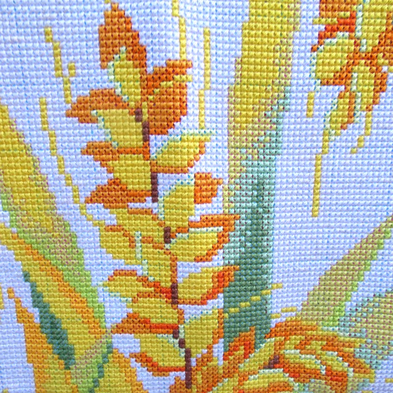 view-1157 *สินค้าหมด* ชุดปักครอสติช ลายทุ่งข้าวบาร์เลย์ (ปักเต็มผืนผ้า ไม่มีเดินเส้น ผ้า11CTพิมพ์ลาย ปัก 3 เส้นเล็ก) ขนาด 40*50 ซม.ผ้าครอสติช 11CTพิมพ์ลายปักบนผ้า ไหมคอตตอน 24 สี ผังลาย เข็ม