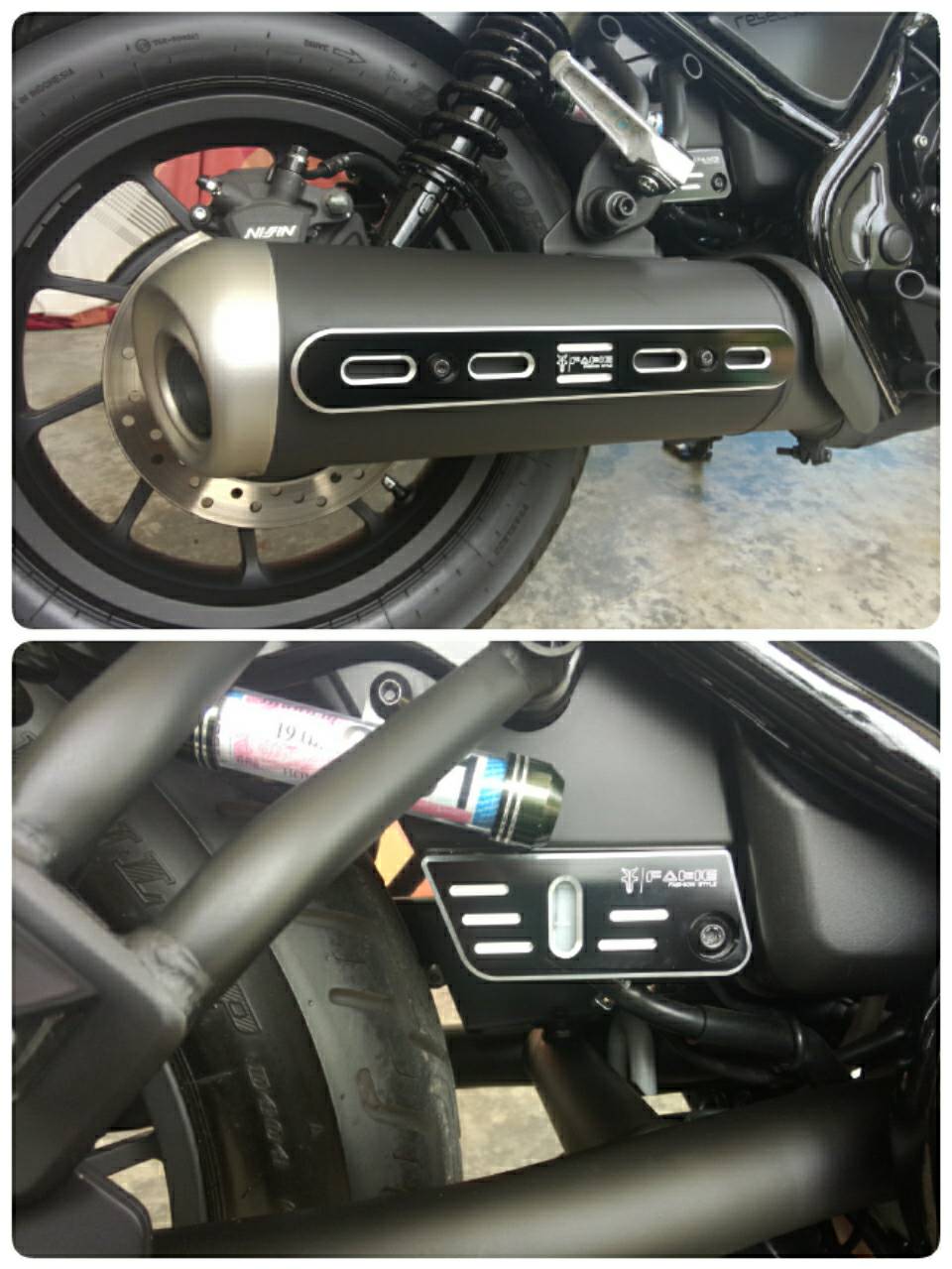 การ์ดท่อไอเสีย FAKIE HONDA REBEL 300-500 ราคา 600