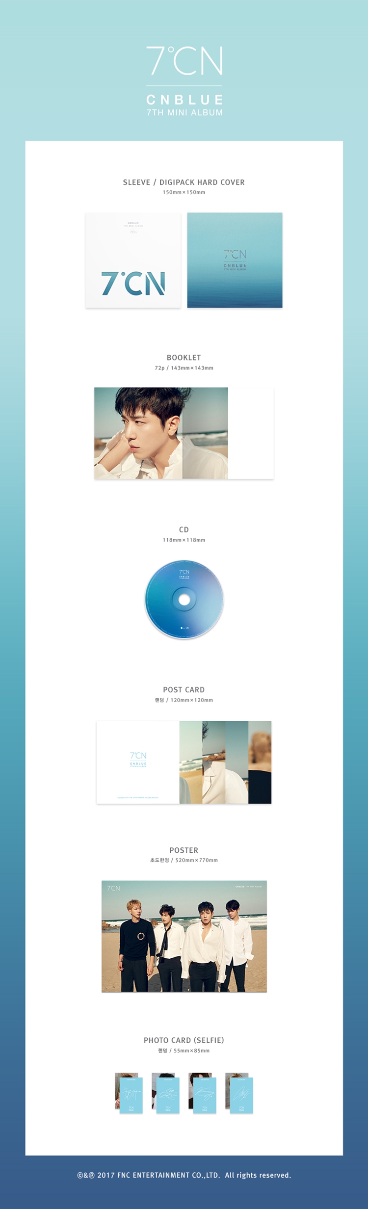 [PRE-ORDER] CNBLUE - 7th Mini Album "7℃N" (Normal Ver.)