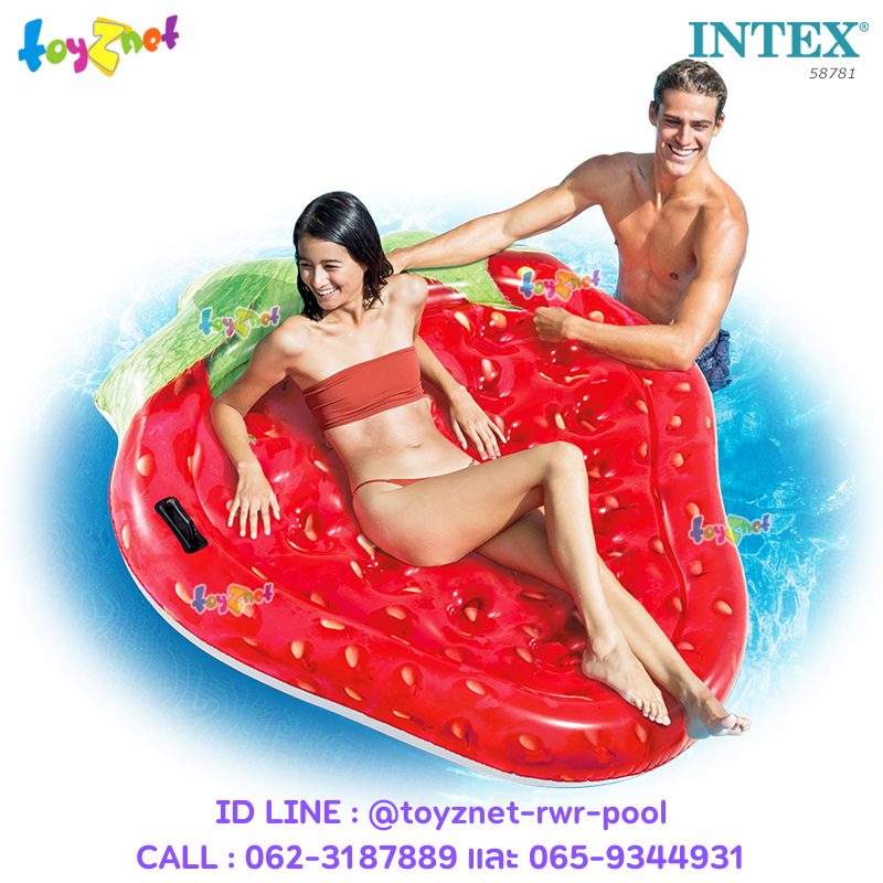 Intex ส่งฟรี แพสตรอเบอรี่ 1.68x1.42 ม. รุ่น 58781