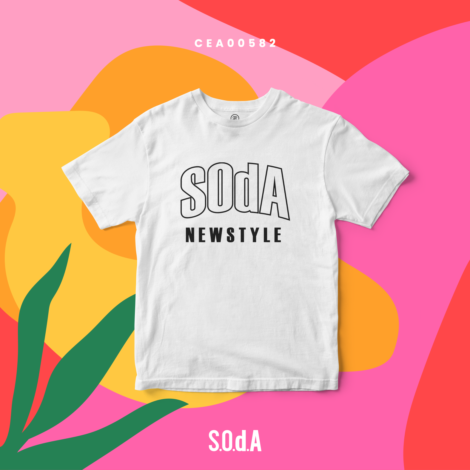 เสื้อยืด พิมพ์ลาย S.O.d.A Newstyle รหัส CEA00582 #เสื้อยืด #SOdA