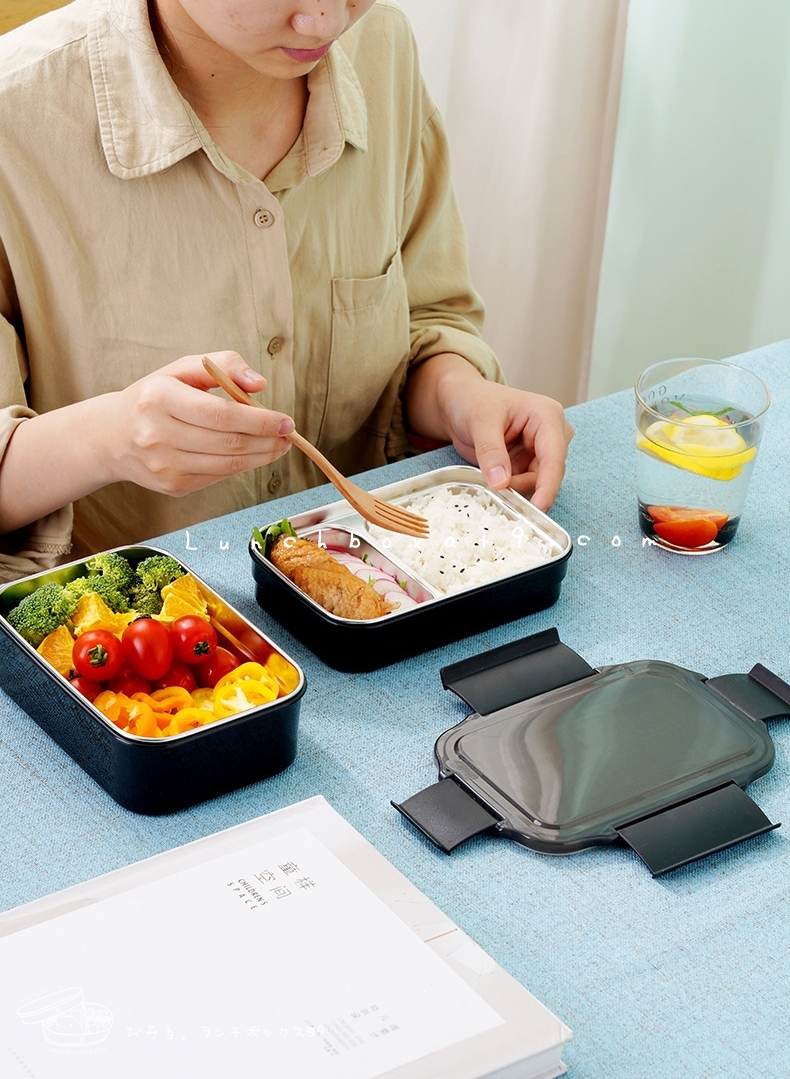 Stainless Bento Set Korea Style - กล่องเบนโตะสแตนเลส 2 ชั้น