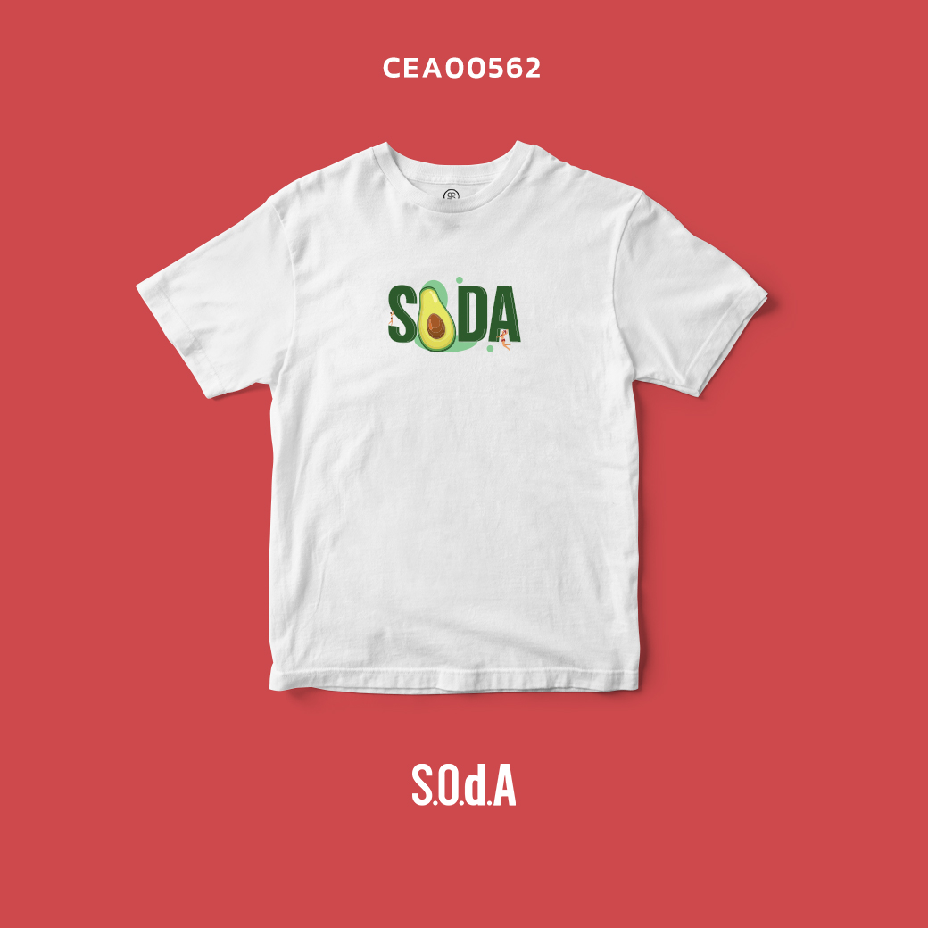 เสื้อยืด พิมพ์ลาย S.O.d.A Avocado รหัส CEA00562 #เสื้อยืด #SOdA #SHOPTER