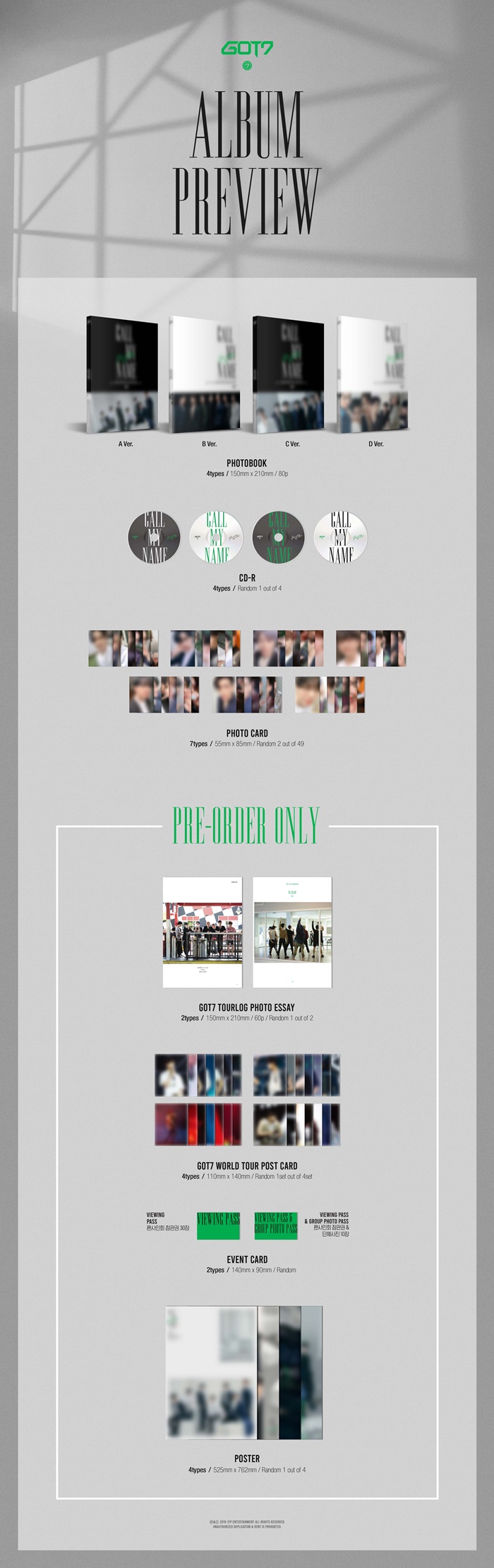 [PRE-ORDER] GOT7 - 9th Mini Album "CALL MY NAME" (Random Cover - สุ่มปก)
