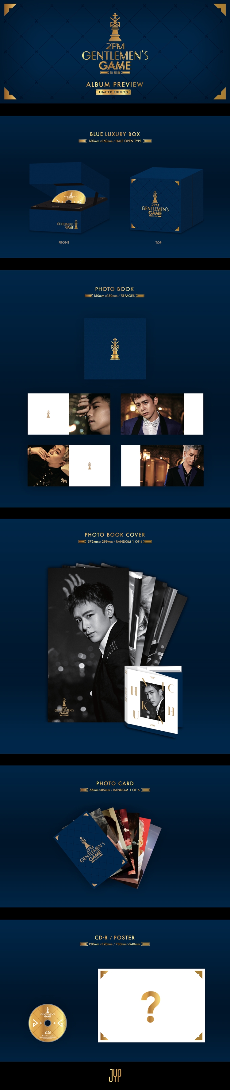 [PRE-ORDER] 2PM - 6th Album "GENTLEMEN'S GAME" (Limited Edition)