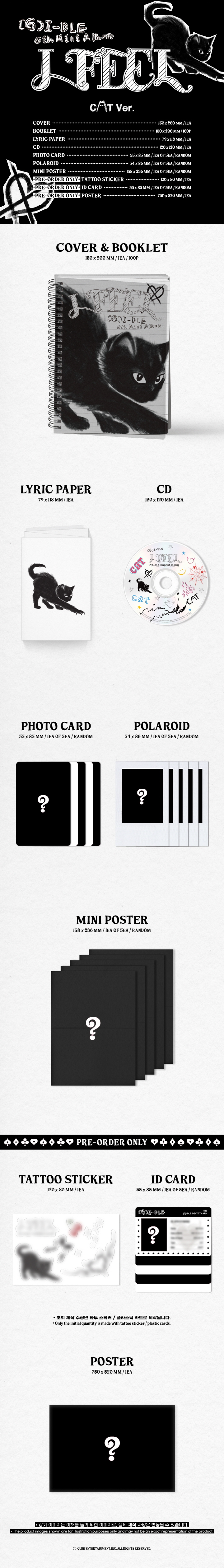 [PRE-ORDER] (G)I-DLE - 6th Mini Album "I feel"