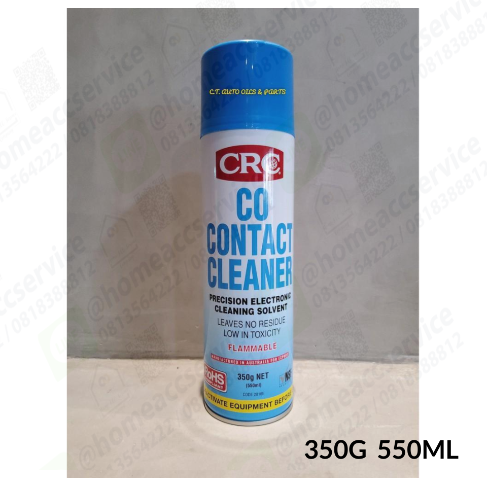 น้ำยาล้าง เมนบอร์ด หน้า คอนแทค แผงวงจร สวิทช์ รีเลย์ มอเตอร์ - 2016 CRC CO Contact Cleaner 350g / 550ml