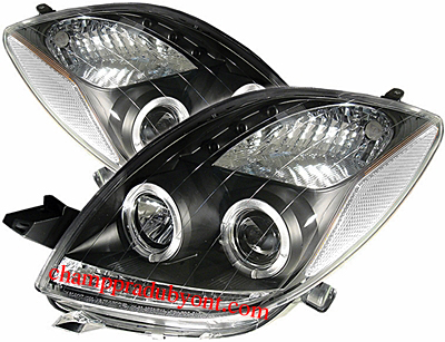 ไฟหน้าโปรเจคเตอร์ TOYOTA YARIS 06-08 ดำ วงแหวน