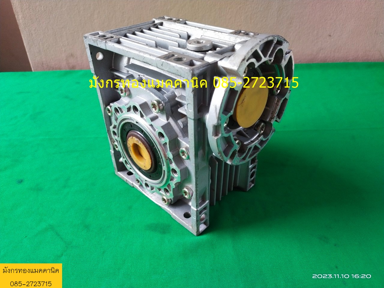 เกียร์ทดรอบ ADLERTEC อัตราทด 100:1 เพลา 14/25 mm. โครงอลูมิเนียม