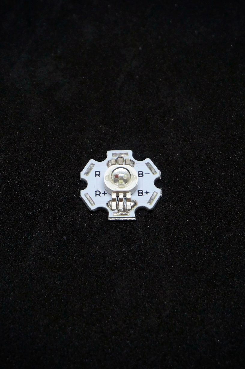 3W LED RGB 350mA 3.2-3.4V with heatsink