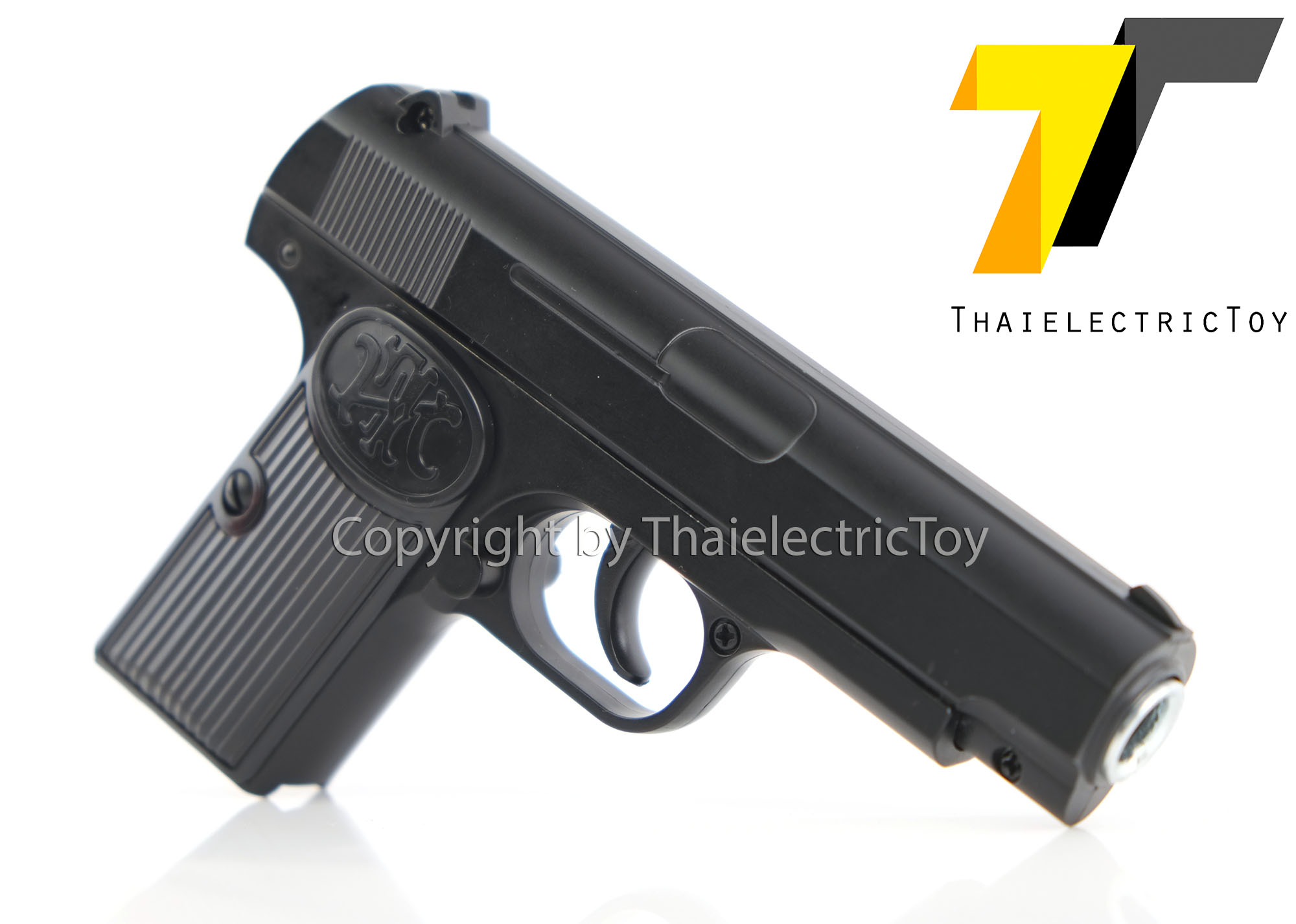 ปืนอัดลมเหล็ก K112 ชักยิงทีล่ะนัด ลำกล้องยาว 5.5 นิ้ว หนัก 225 กรัม ใช้ลูกกระสุนพลาสติก 6 มิล
