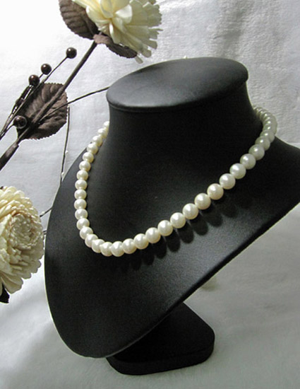 ชุดไข่มุกแท้ สร้อยคอ และ สร้อยข้อมือ 9-10มิล สีขาว