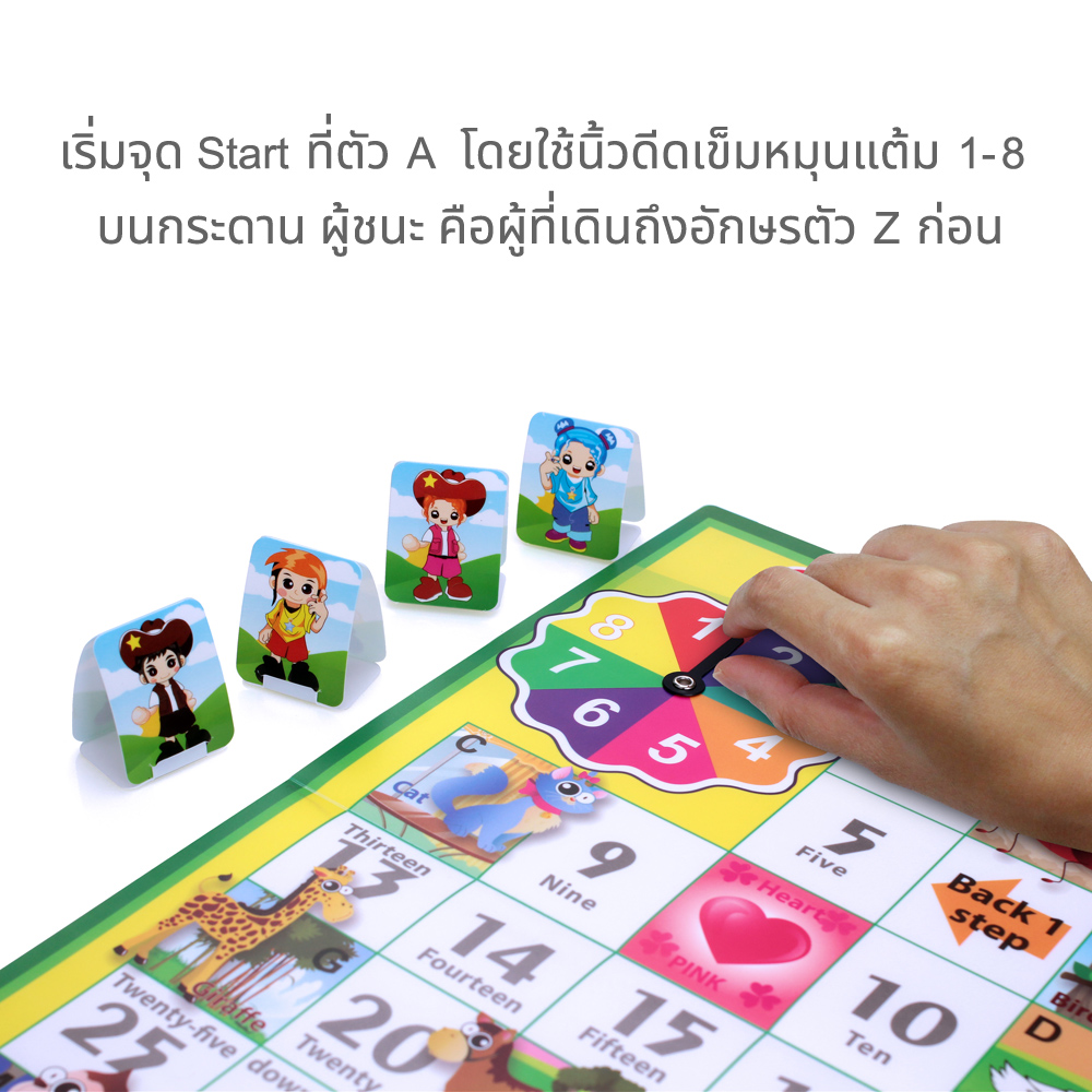 เกมบันไดงู เกมการศึกษา ABC Safari ET-500 หมุนแต้ม