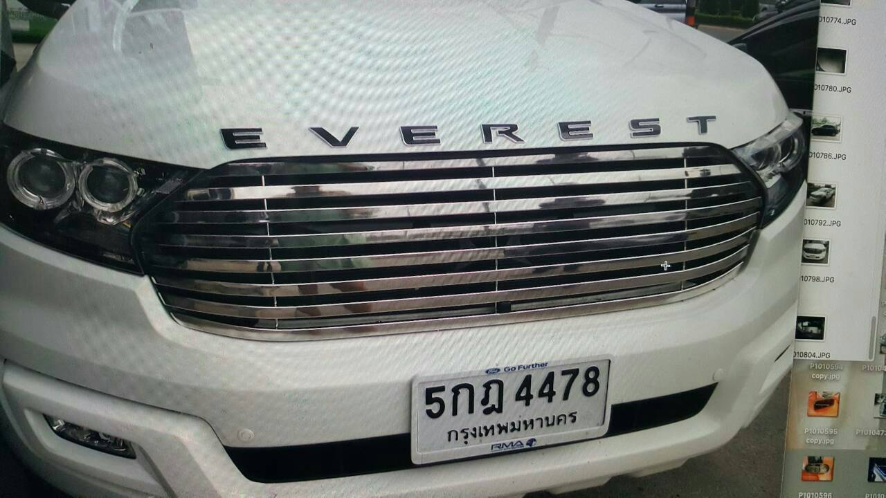 กระจังหน้า FORD EVEREST 2015-2016 ทรง VIP สแตนเลส
