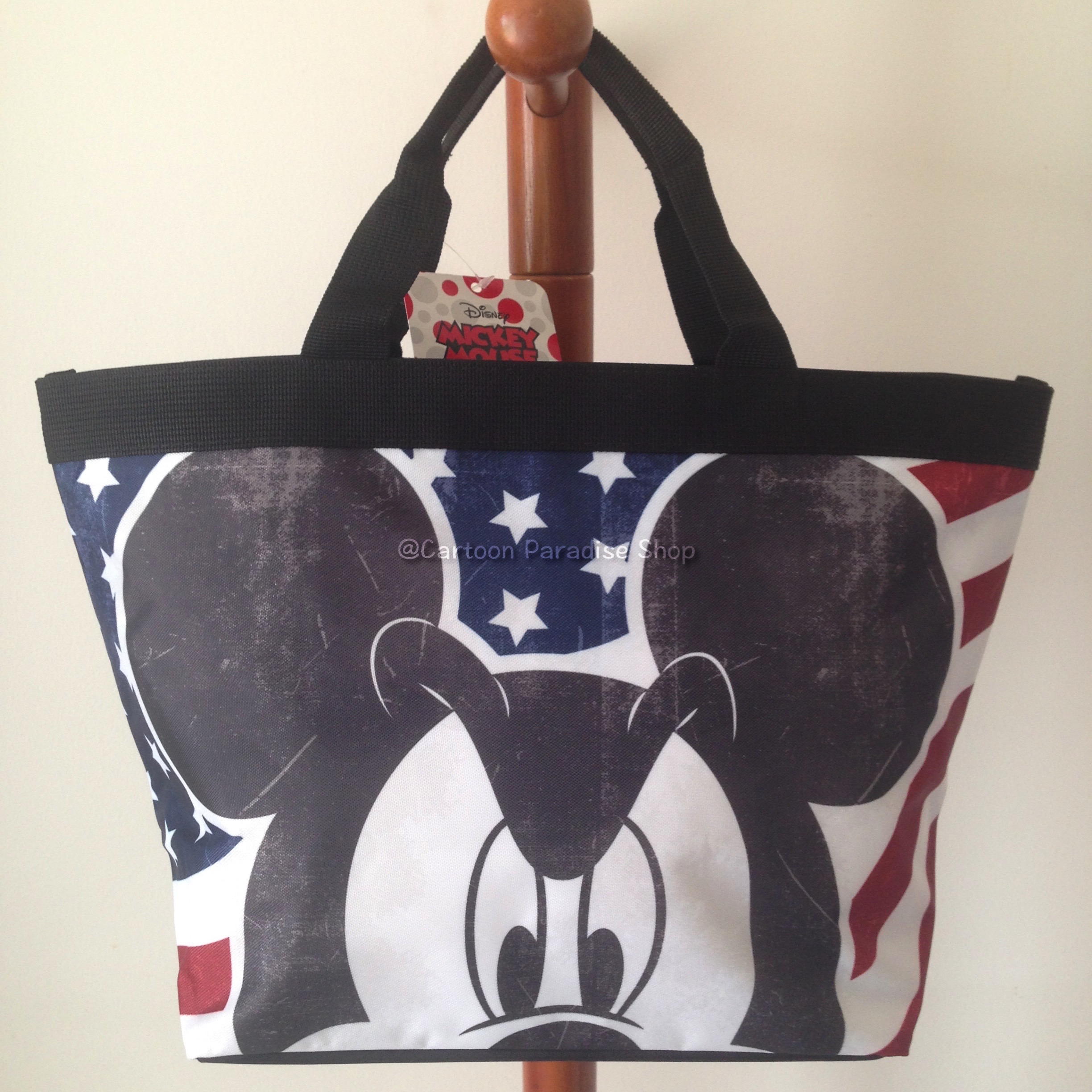 กระเป๋าถือ กระเป๋าสะพาย มิกกี้เมาส์ Mickey Mouse Shoulder Handbag Shopper Tote Beach Bag Diaper Bag Purse