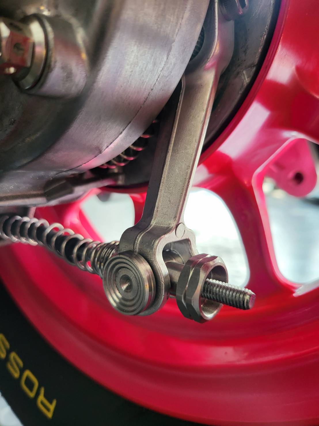 มือลิงเบรคหลังพร้อมสปริง GIORNO+ - เงิน- แดง- น้ำเงิน ราคา 550 บาท/ชุด