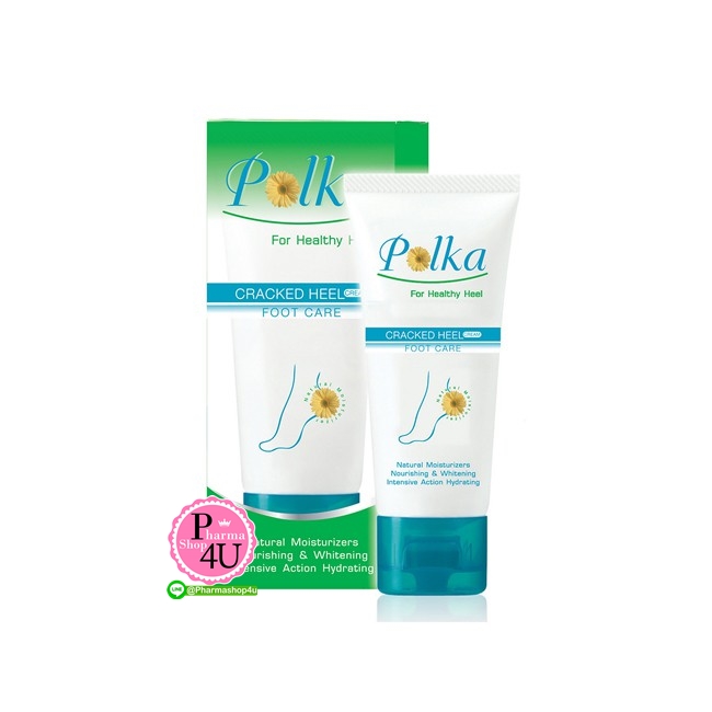 Polka Cracked Heel Cream 60g พอลก้า แคร็กฮิล ครีม 60กรัม ครีมทาส้นเท้าแตก ครีมทาเท้า