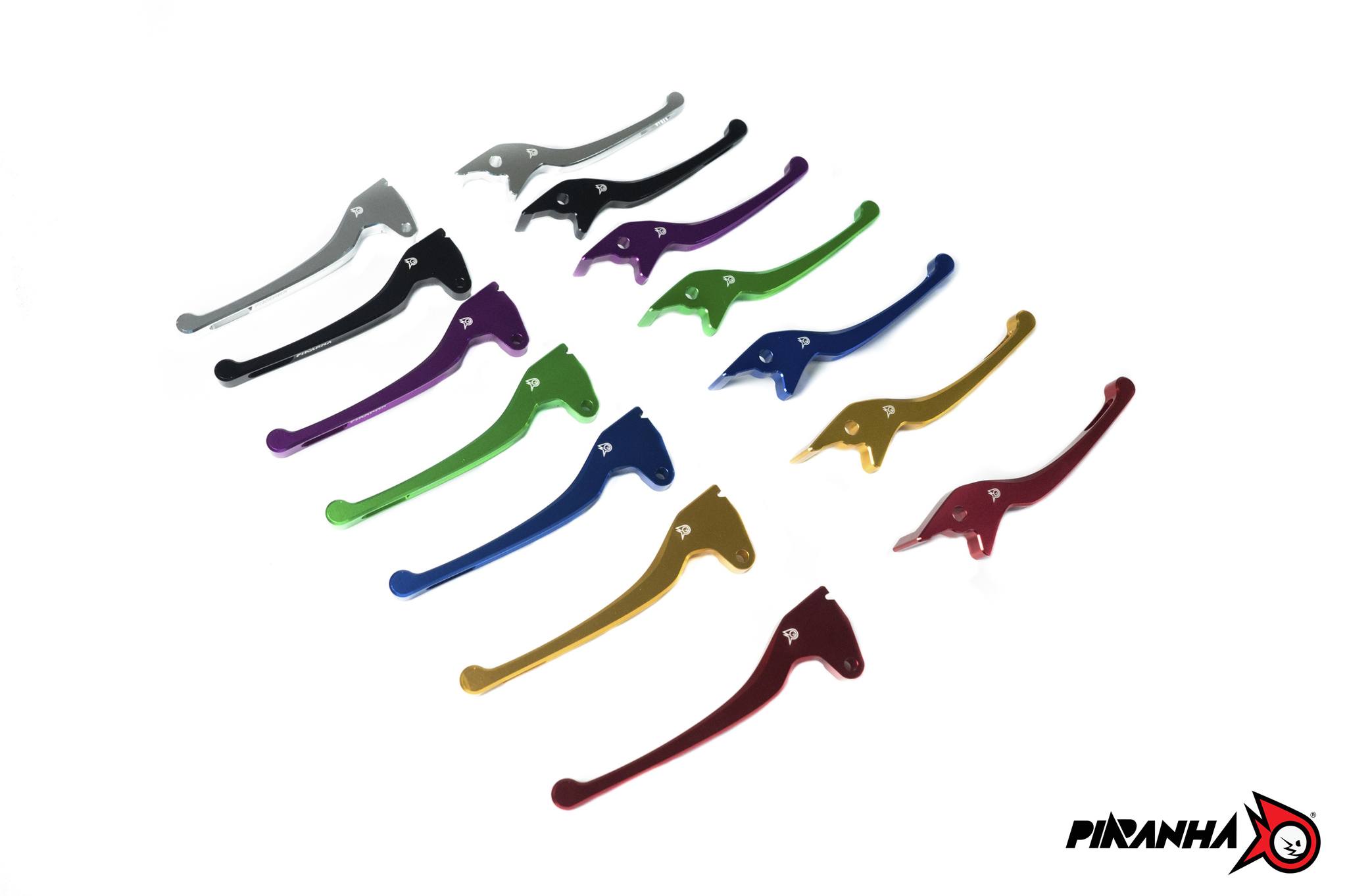 มือเบรค CNC PIRANHA LEVERS Giorno+ ABS Special Edition (สเปเชียล อิดิชั่น) ราคา 1,080 บาท มี 7 สี✨ แดง, ทอง, น้ำเงิน, ดำ, เขียว, ม่วง, เงิน